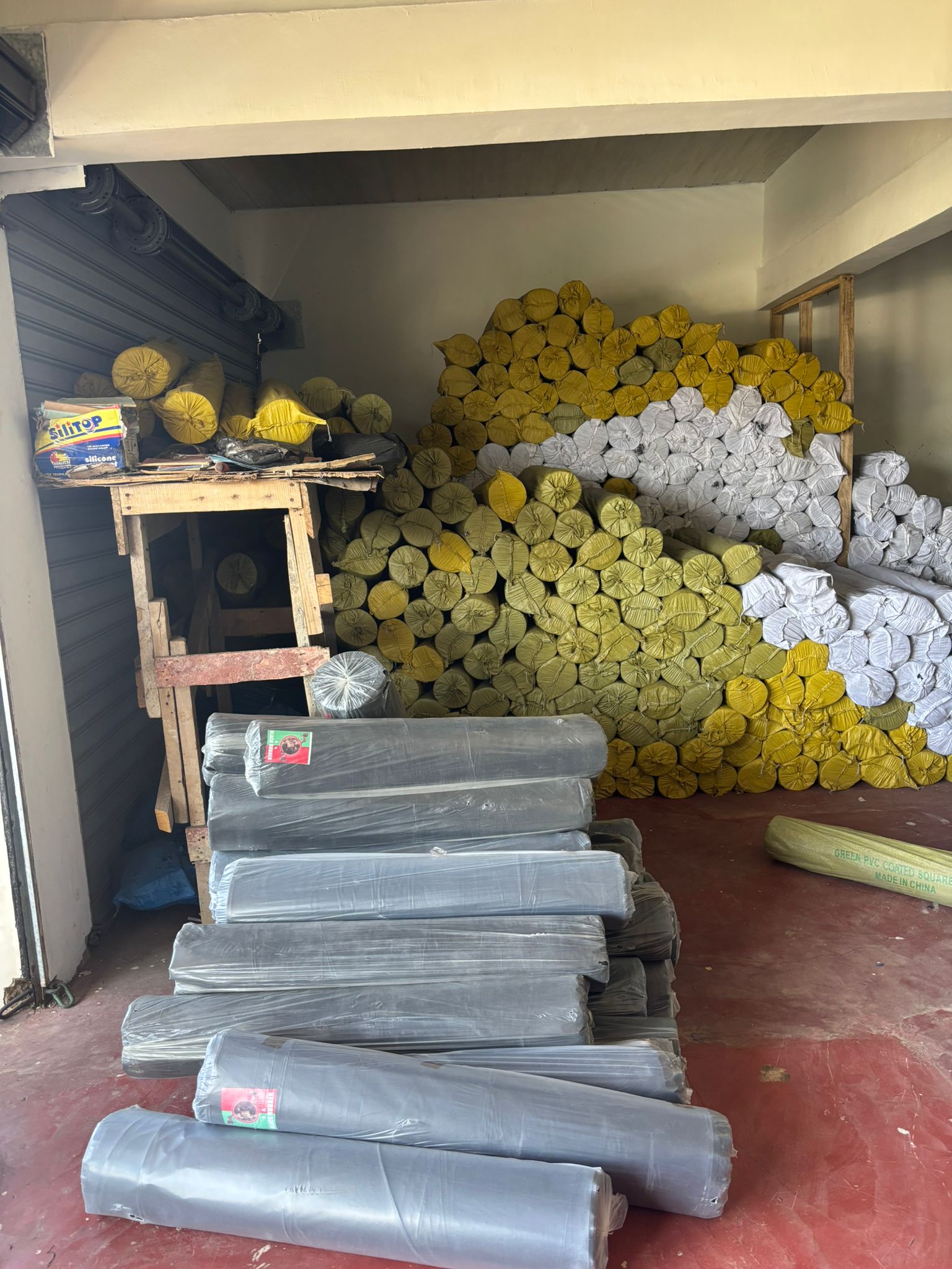 Construction equipment and materials ready for dispatch at Danwuk Enterprise